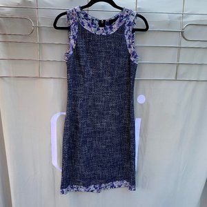 Dolce & Gabbana Navy Tweed Shift 40/4